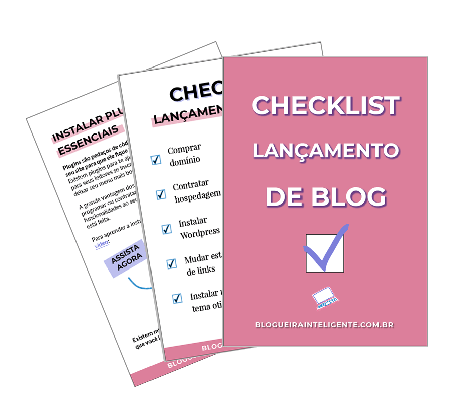 Checklist grátis para lançar um novo blog