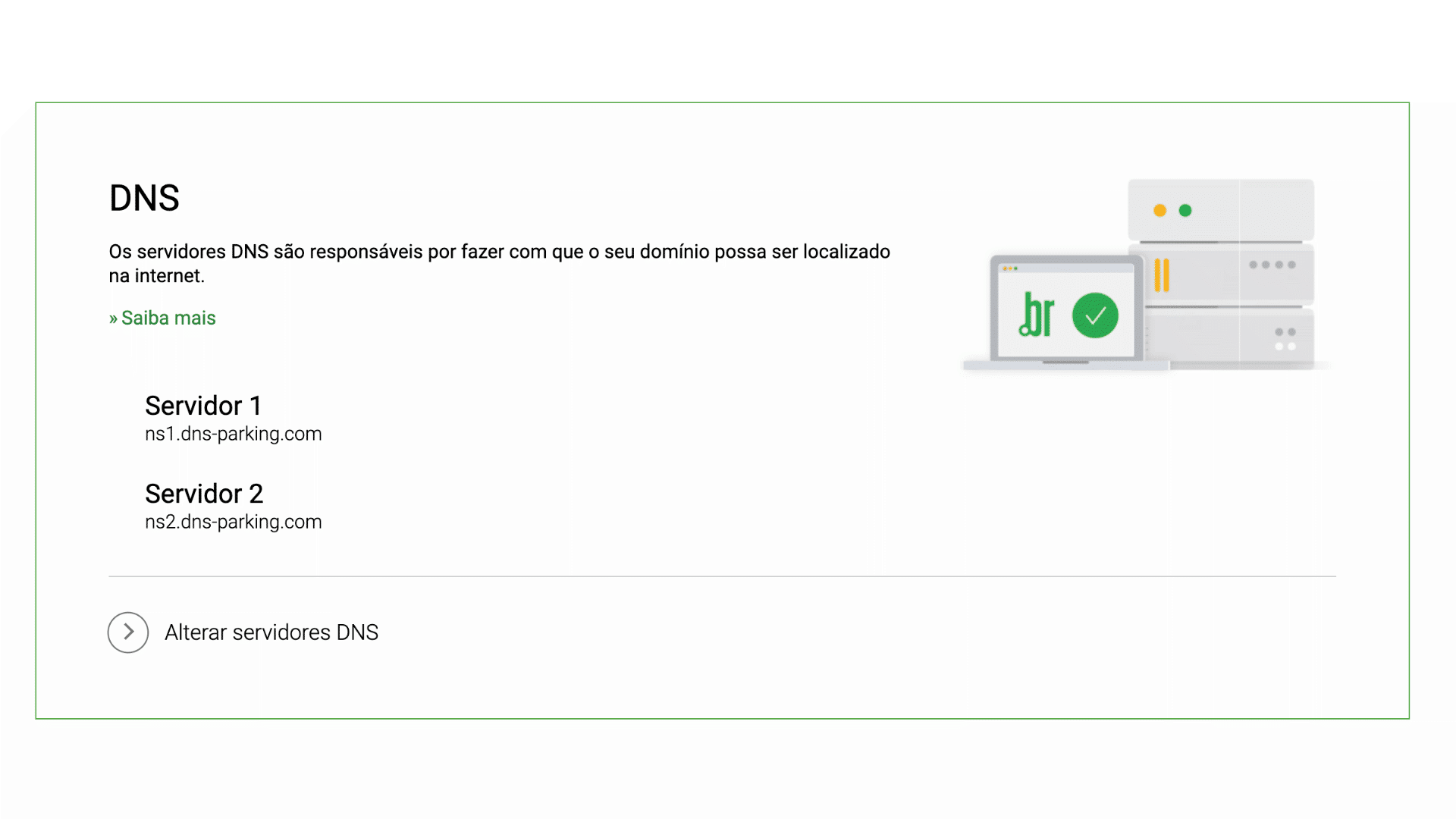Alteração de DNS dentro do registro Br